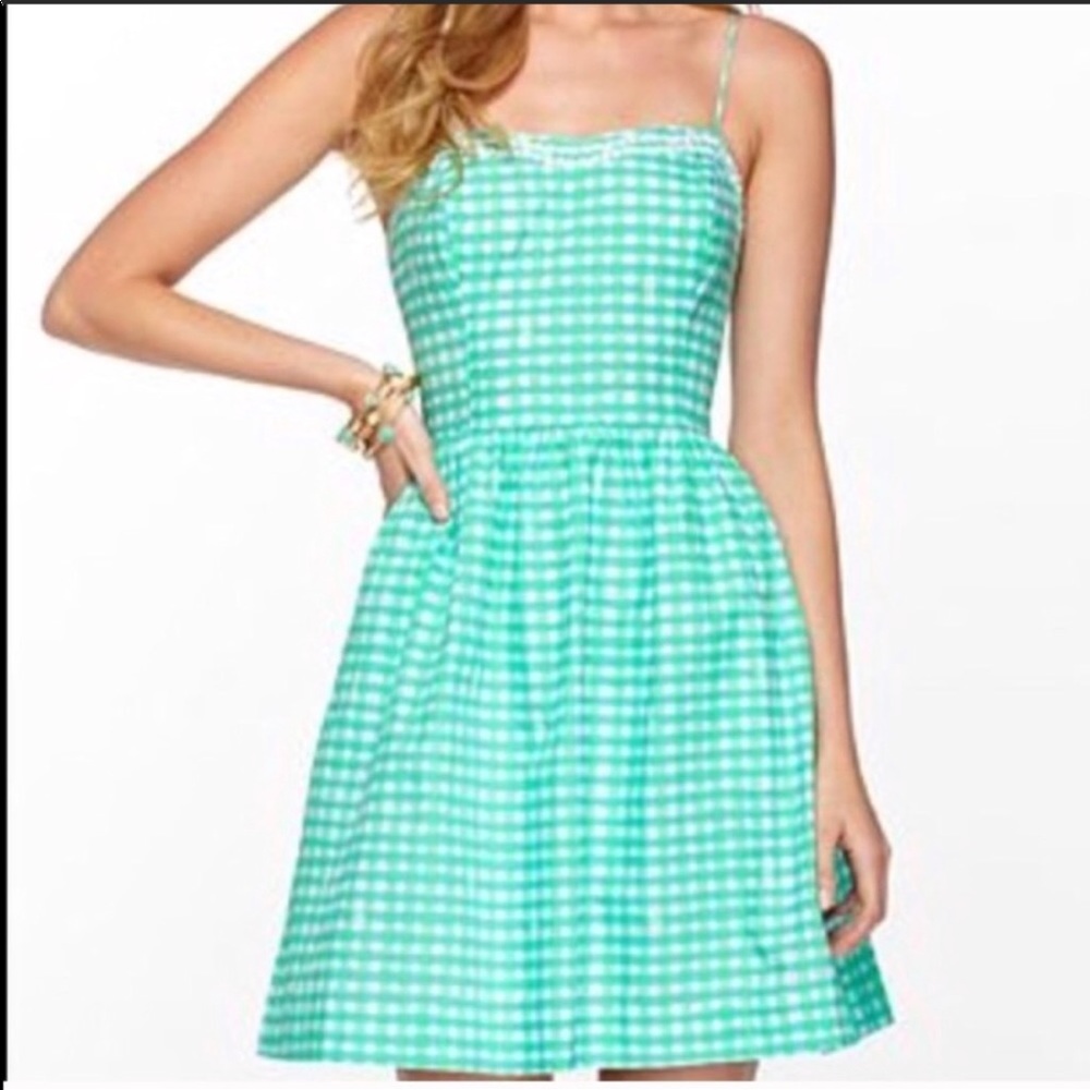 Lilly Pulitzer gingham dress !